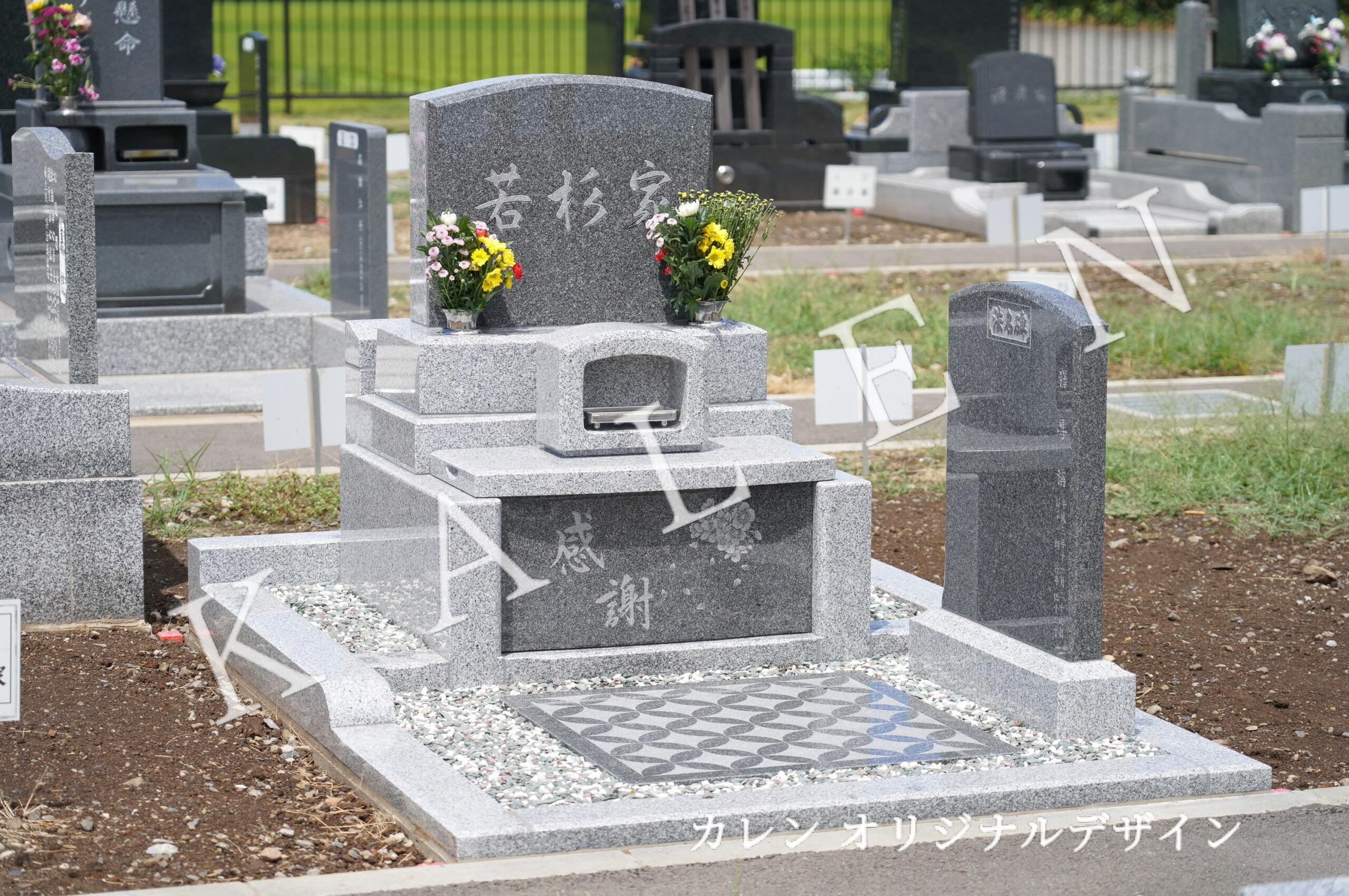 落ち着いた雰囲気の洋風墓石（茨城県境町）