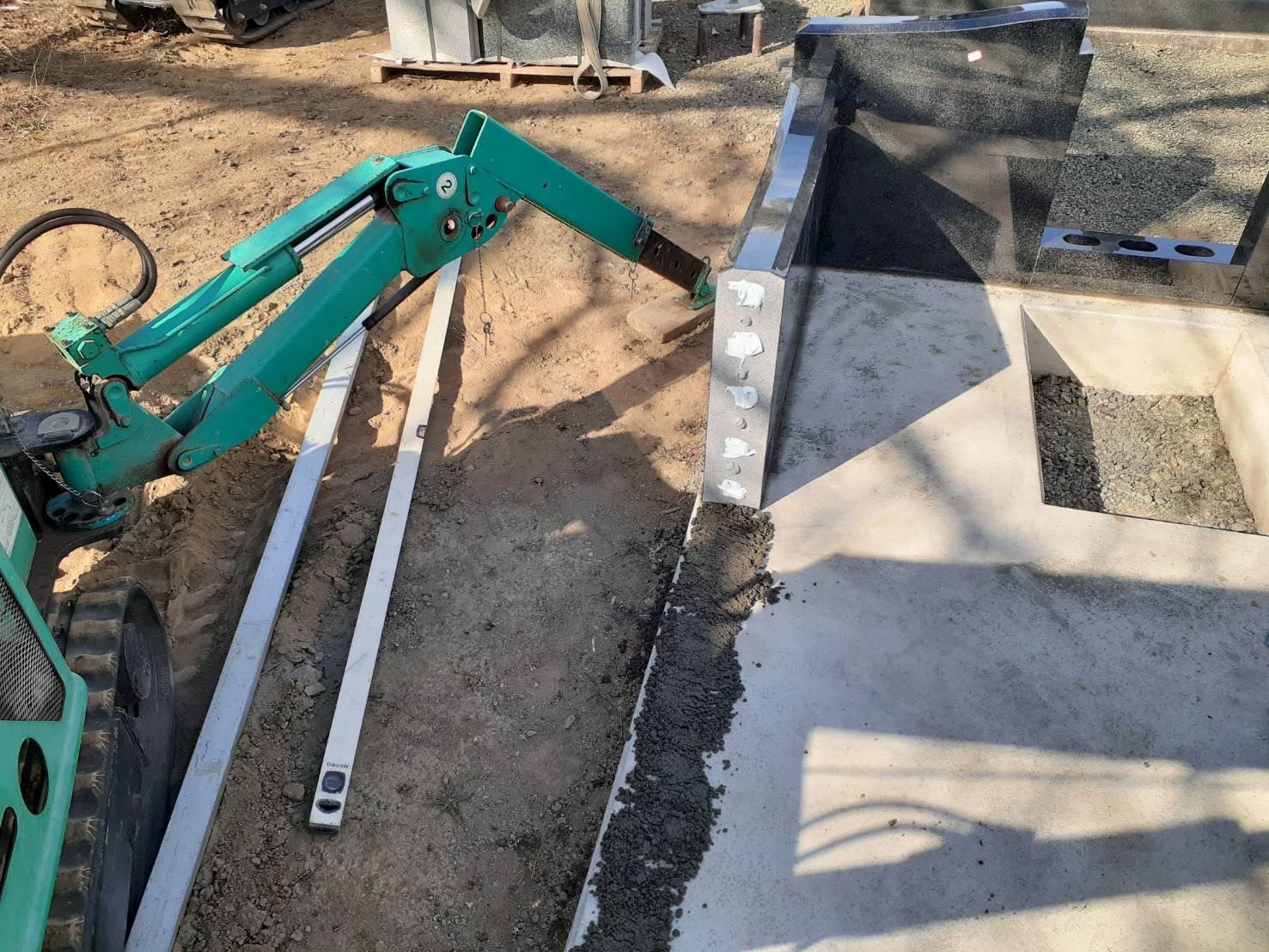 外柵工事の様子