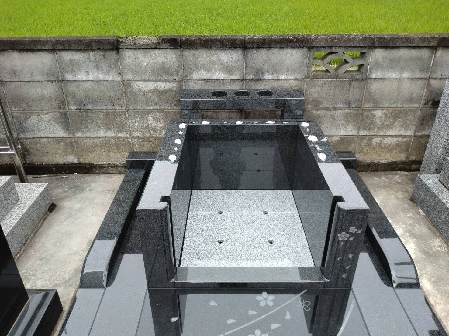 カロートを施工している様子