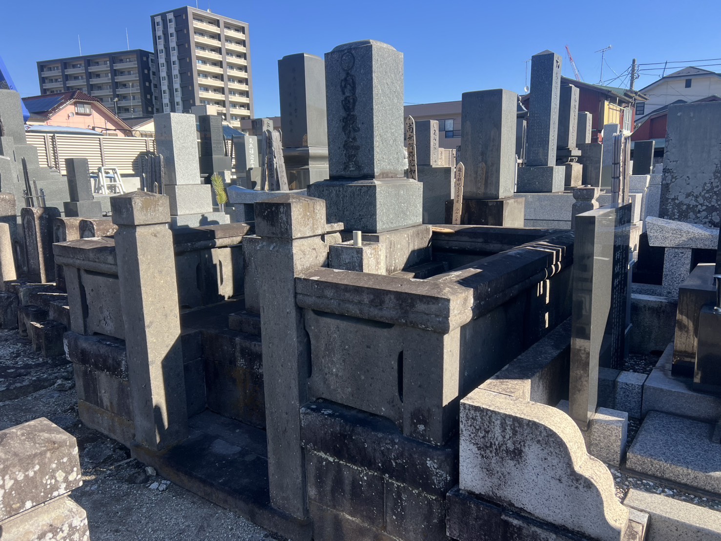 リフォーム前のお墓の様子