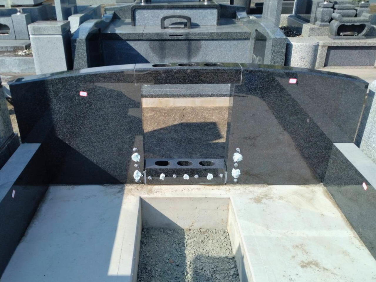 外柵工事の様子