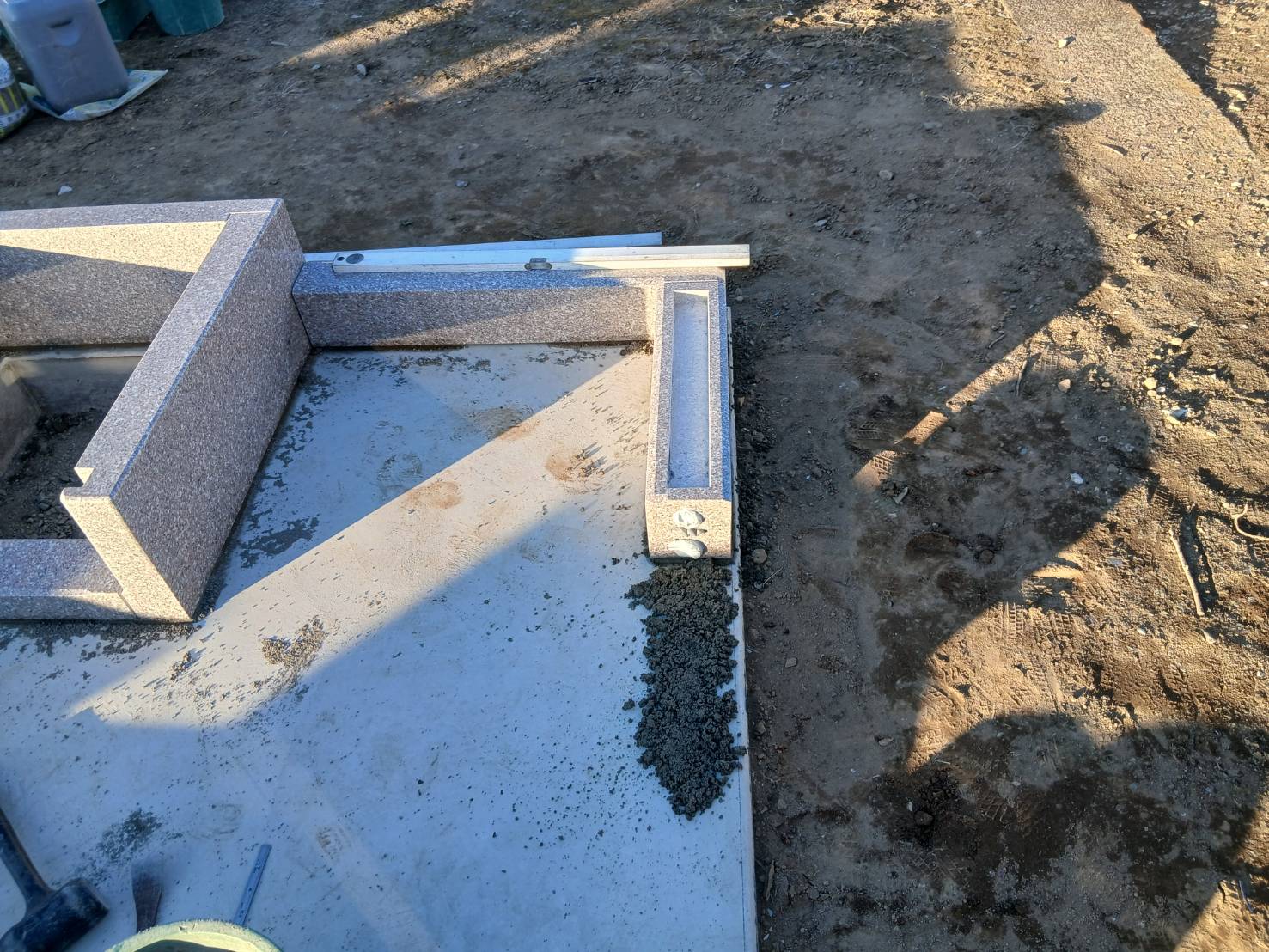 外柵工事の様子