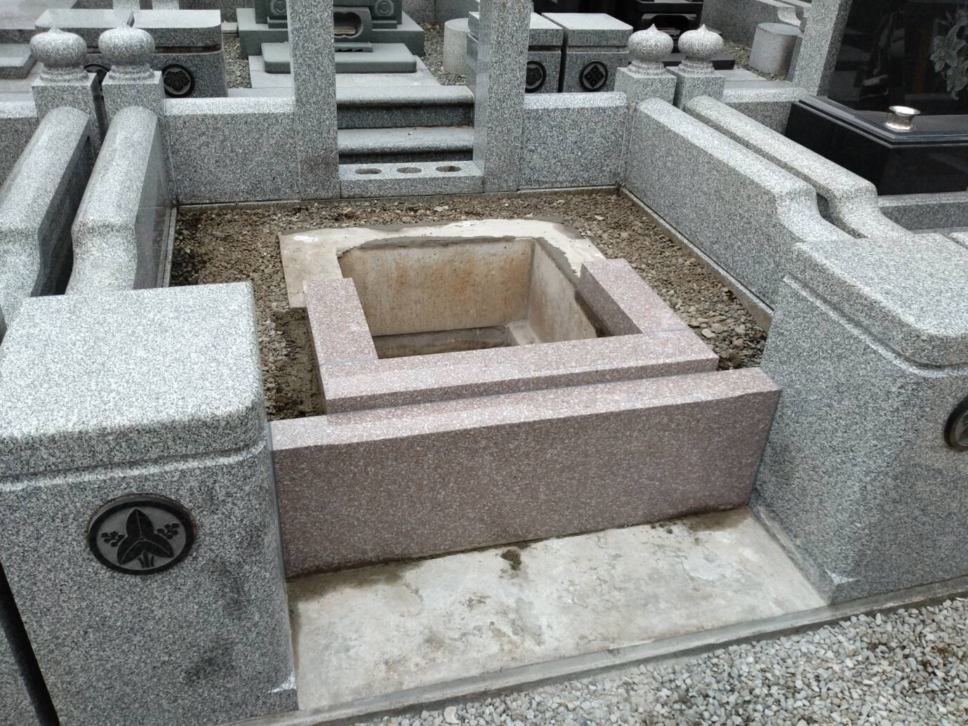 カロートを施工している様子