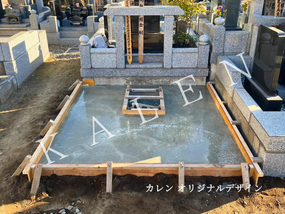 基礎工事の様子(コンクリート施工)