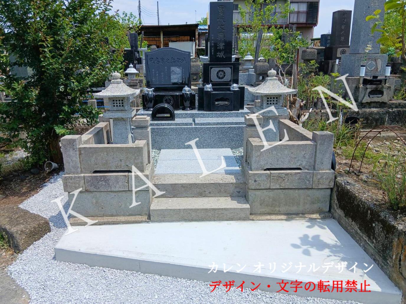 和型墓石をリフォームし洋型墓石を新設（栃木県栃木市）